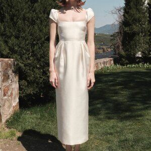 NWT Maison Amory The Belmont Dress in Ivory - Medium